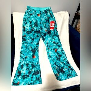 Turquoise North Face Women’s snow pants (ski/snowboard)